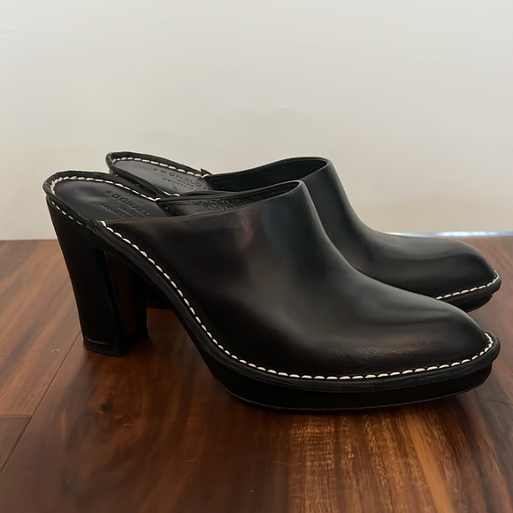 DONALD J PLINER Black Sport Nappa Mules Size 8M EUC SR1 - Picture 3 of 13